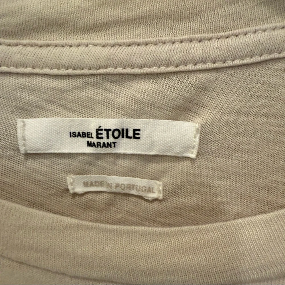 Isabel Marant Écru Tee with Colorful Graphic - Picture 3 of 7